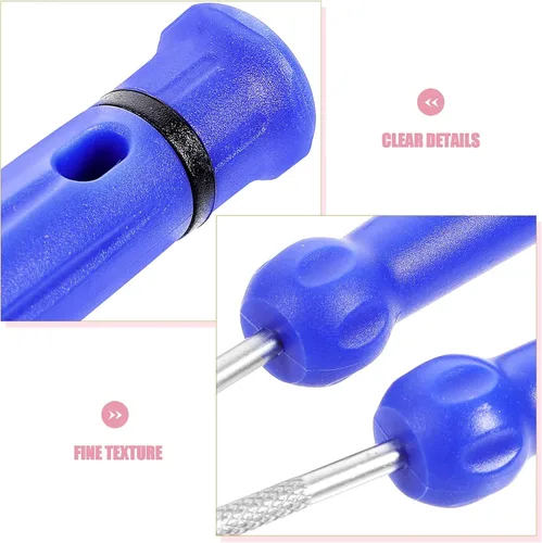 Miniatura 9 de 47pcs Tire Valve Stem Installer Valve Core Remover Tool Set for Car Motorcycle and Bicycle Tire Repair Maintenance