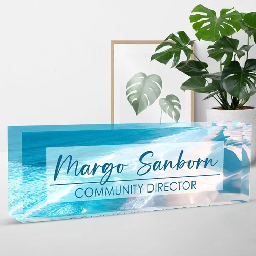 Miniatura 30 de Placa de nombre para escritorio, placa de nombre de escritorio personalizada, regalos para compañeros de trabajo, jefe, profesor, enfermera, regalos