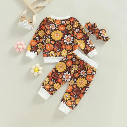 Miniatura 4 de Conjunto de ropa para bebé recién nacido, sudadera de manga larga, tops y pantalones, trajes de ropa, regalos para bebés de 3, 6, 9, 12, 18, 24 meses