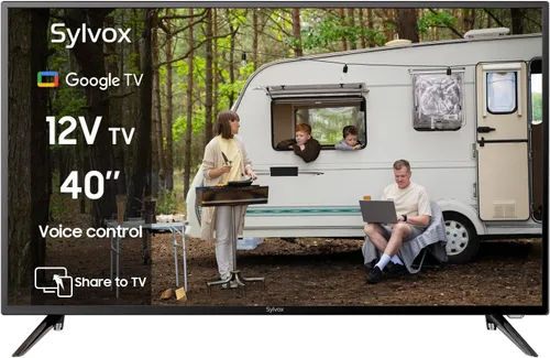 Miniatura 13 de SYLVOX Smart RV TV, 24 pulgadas 12 voltios TV para RV Camper 1080P DC/AC Powered Television, compatible con Google OS, compatible con aplicaciones