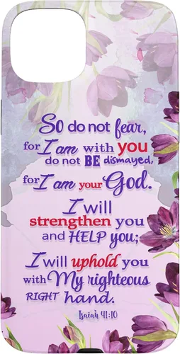Miniatura 9 de So Do Not Fear for I 'm with You Isaías 41:10 - Funda cristiana para iPhone 17