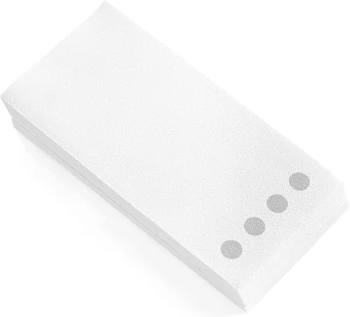 Miniatura 5 de Paquete de 100 toallas de mano de papel para invitados con sensación de lino, toallas de papel desechables súper absorbentes para baño, fiesta