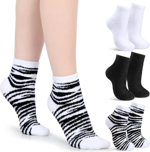 Miniatura 12 de Tarpop 3 pares de calcetines de aloe para mujer, calcetines de spa hidratantes para el día de San Valentín, para pies secos y agrietados, gel