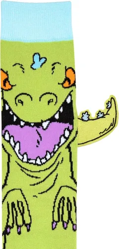 Miniatura 3 de Hyp Rugrats Reptar with Embellished Tail Cosplay Mens Crew Socks