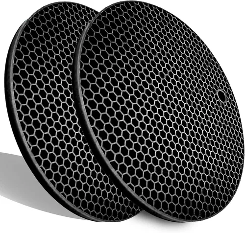 Salvamanteles de silicona extra gruesos resistentes al calor, manoplas para horno, salvamanteles para platos calientes, almohadillas calientes de