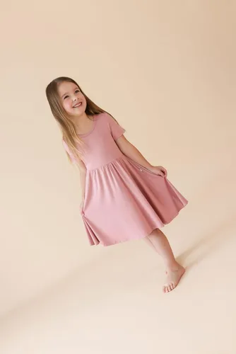 Miniatura 46 de Posh Peanut - Vestidos para niñas – Vestido suave para niña hecho con viscosa de bambú – Vestidos de otoño, primavera y verano para niñas