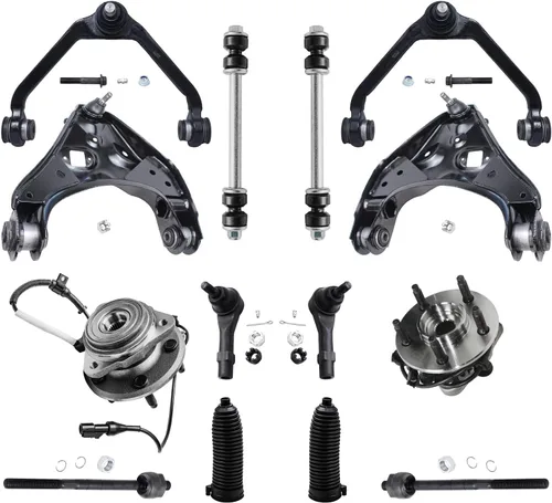 Miniatura 132 de Detroit Axle - Kit de extremo delantero RWD para Chrysler 300 Dodge Challenger Charger Upper Lower Control Arms rótulas de rodamiento de rueda Bujes