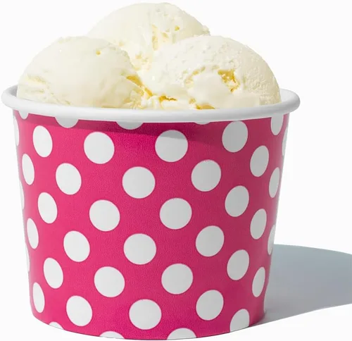 Miniatura 10 de UNIQ 16 oz 1000 Pack Cowbunga Cow Print Ice Cream Cups Disposable Leak Resistant Paper Dessert Cups for Frozen Yogurt, Gelato, Soup & Hot Foods
