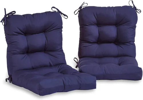 Miniatura 8 de South Pine Porch Juego de 2 cojines para asiento y respaldo para exteriores, color gris a rayas, 2 unidades Canopy Stripe Gris