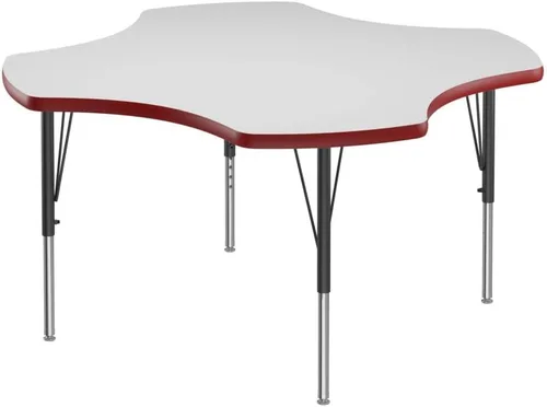 Miniatura 48 de Correll - Mesa rectangular de 24 x 36 pulgadas, mesa de actividades superior de borrado en seco, altura ajustable (19 a 29), laminado de alta