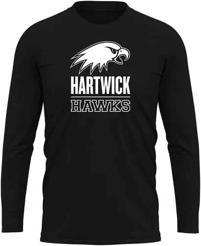 Miniatura 62 de Camisa deportiva de manga larga oficial de la NCAA Collegiate para hombre, colección negra con logotipo primario