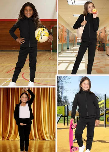 Miniatura 7 de STRETCH IS COMFORT Conjunto de chaqueta y chándal Cadet para niña Niño 4-16