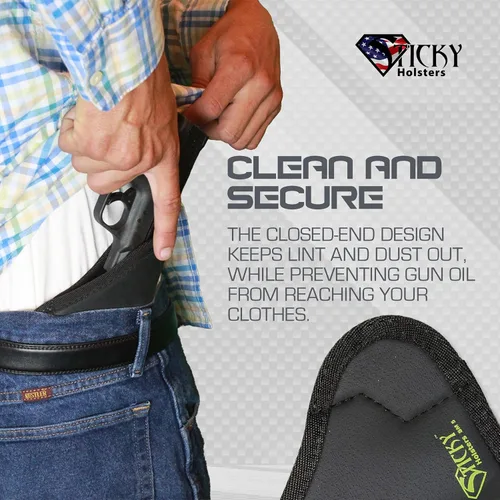 Miniatura 3 de Sticky Holsters SM-5, funda de ocultación para hombres y mujeres, se adapta a pistolas automáticas pequeñas, diseño ambidiestro, porta