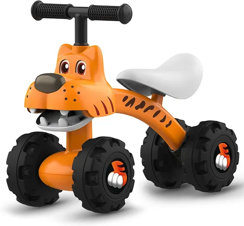YGJT Bicicleta de equilibrio para bebés para niños y niñas de 1 año, para interiores y exteriores, sin pedales, juguetes para niños de 10 a 36 Tigre