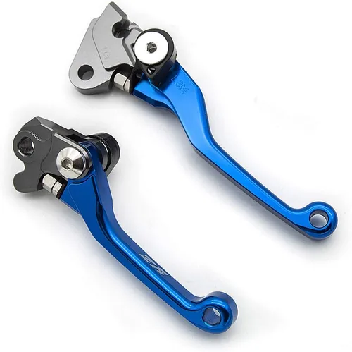 Miniatura 3 de Krace Juego de palancas de freno y embrague pivotantes CNC para motocross de bicicleta de tierra compatible con YZ80/85 2001 2002 2003 2004 2005