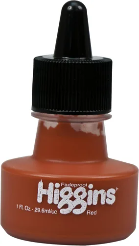Miniatura 10 de Higgins Tinta de dibujo pigmentada, negra, botella de 1 onza (44021)