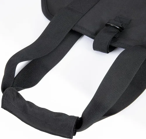 Miniatura 5 de ShelterLogic Soporte para leña y bolsa de transporte para leña repelente al agua de extremo abierto de 20 pulgadas, color negro