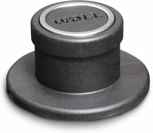 Miniatura 2 de Woll Vidrio templado con borde de acero inoxidable y perilla ventilada tapa redonda, 8 pulgadas, transparente
