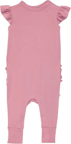 Miniatura 31 de Posh Peanut Mameluco de manga casquillo con volantes para bebé, ropa para niñas recién nacidas, pijama de una pieza para niños, viscosa suave