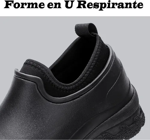 Miniatura 4 de Meidiastra Zapatos de chef para hombre y mujer, impermeables, antideslizantes, para cocina, trabajo, zuecos de enfermera, zapatos de seguridad
