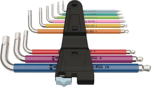 Miniatura 2 de Wera 05022669001 Juego de llaves L 3950 Spkl/9 SM métrica de acero inoxidable, MULTI