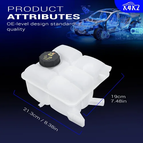 Miniatura 7 de 603-382 Tanque de expansión del radiador del depósito del refrigerante del motor delantero para Ford Focus 12-18 1.0L/2.0L/BATTERY EV 丨Escape 13-16