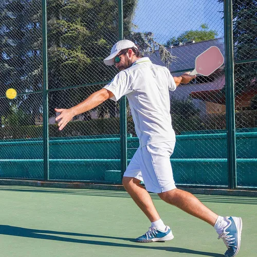 Miniatura 6 de Raqueta de pickleball FH-500 T700, raqueta de pickleball ofensiva de 0.551 in de grosor a dos manos, velocidad y control Rosa