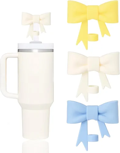 Miniatura 9 de 6 fundas de popote compatibles con vasos Stanley de 40/30 onzas, reutilizables y bonitos protectores de tapas de silicona para popotes Stanleys