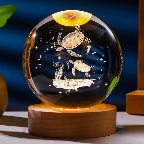 Miniatura 25 de Regalos de ajolote 3D para mujer, bola de cristal de 2.362 in, figuras de ajolote, decoración de animales de cristal, artículos de animales