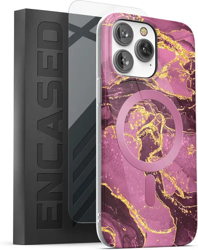 Miniatura 11 de ENCASED Funda magnética diseñada para iPhone 14 PRO con protector de pantalla para mujer, compatible con accesorios MagSafe para teléfono