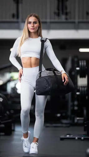 Miniatura 7 de Fitgriff Bolsa de gimnasio V2 para hombres y mujeres con compartimento para zapatos y artículos húmedos, bolsa de lona para viajes, deportes