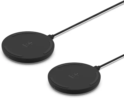 Belkin Almohadilla de carga inalámbrica de carga rápida, almohadilla de carga con certificación Qi de 10 W para iPhone de Apple, Samsung Galaxy,
