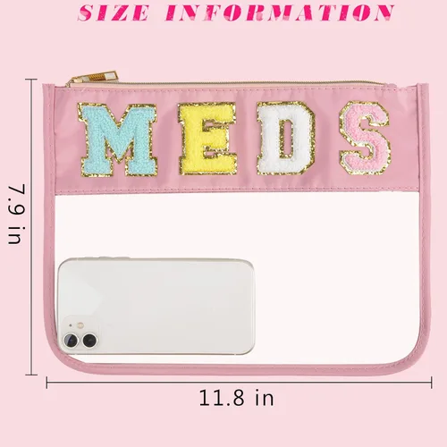 Miniatura 3 de ChezMax Bolsa de cosas preparadas para viajes, Meds rosados, Moderno