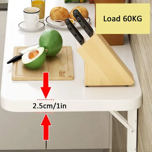 Miniatura 3 de Mesa plegable para colgar en la pared, mesa de comedor de cocina, escritorio flotante multifunción, escritorio para niños, 33 tamaños