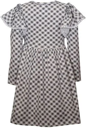 Miniatura 2 de Bonnie Jean Vestido de Acción de Gracias, vestido de calabaza a cuadros para bebés, niños pequeños y niñas pequeñas