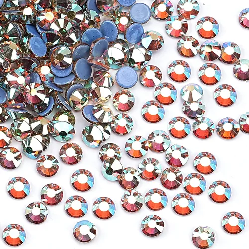 Miniatura 12 de 2880 diamantes de imitación termoadhesivos de imitación de cristal con parte trasera plana para manualidades, manualidades, ropa, zapatos