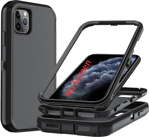 Miniatura 49 de Funda para iPhone X/i Phone Xs, 3 capas duradera funda de teléfono resistente protección para teléfono, a prueba de golpes a prueba de caídas a Negro