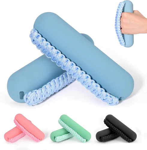 Miniatura 15 de Hikeen - Juego de pesas de mano para mujeres y hombres, mancuernas suaves de 2 (1lb, 2lbs o 3lbs), peso para caminar con correa para manos
