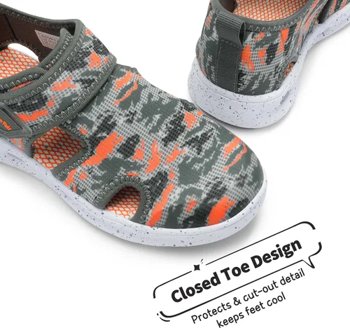 Miniatura 4 de DREAM PAIRS Sandalias para niños y niñas, zapatos de agua con punta cerrada, zapatos de agua de secado rápido para niños pequeñosgrandes