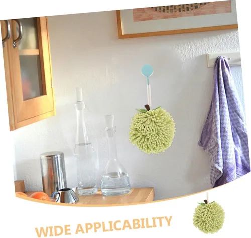 Miniatura 7 de 2pcs Chenille Hand Towels Fuzzy Super Absorbent and Quick Drying for Bathroom and Kitchen Cute Hanging Design for Easy Storage and Versatile Use