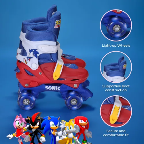 Miniatura 2 de Barbie - Patines de ruedas 2 en 1 para niños, se transforman de quads a patines en línea, botas rígidas duraderas, ruedas LED para quads e