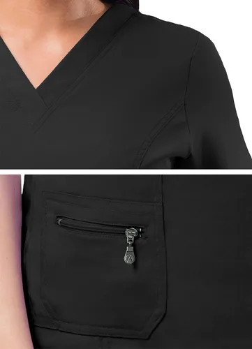 Miniatura 4 de Adar Pro - Ropa quirúrgica para mujer, con cuello en V elevado