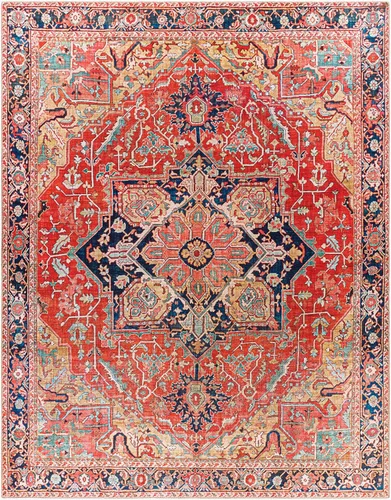 Miniatura 4 de Livabliss Alfons Medallion Alfombra oriental, 5 x 7 pies 6 pulgadas, rojo/dorado Oro rojo