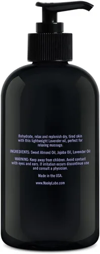Miniatura 7 de Aceite de masaje Nooky con aceite de coco fraccionado para masaje 16 onzas (lavanda)