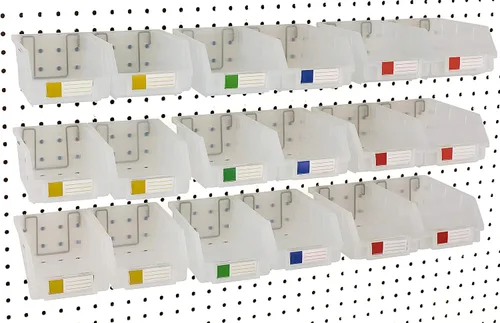 Miniatura 11 de Papeleras de Pegboard – tamaños 3.5", 5", o 7" Negro