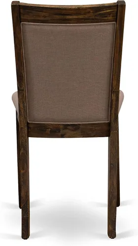 Miniatura 12 de East West Furniture F2MZ7-748 - Juego de mesa y sillas de cocina de 7 piezas que consta de una mesa redonda de comedor con pedestal y 6 sillas