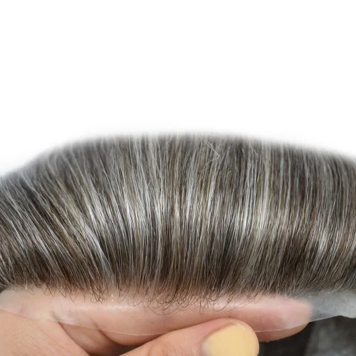 Miniatura 24 de Toupee para hombres Piezas de cabello humano real Encaje suizo para hombres Toupee unidades de cabello humano europeo para hombres Hairpieces