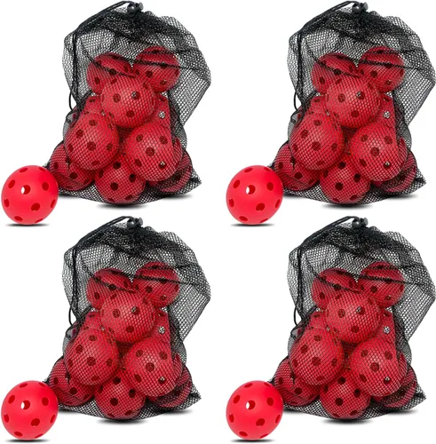 Miniatura 19 de 6 -Pack Pickleball Balls, 26 Holes Outdoor Pickleballs, High Elasticity & Durable Pickle Balls for All Style Pickleball Paddles Indoor Pickleballs