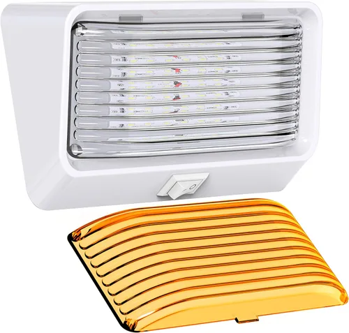 Miniatura 10 de Luz de utilidad para porche exterior de RV con interruptor, accesorio de iluminación de 12 V y 280 lúmenes. Iluminación de repuesto para caravanas