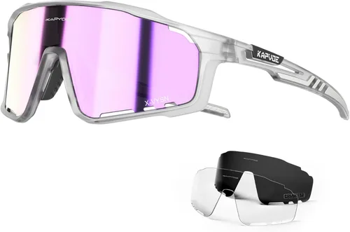 Miniatura 15 de KAPVOE Gafas de Ciclismo Polarizadas para Hombres y Mujeres MTB Bicicleta Montaña TR90 Gafas Deportivas para Correr Bicicleta K76 a09